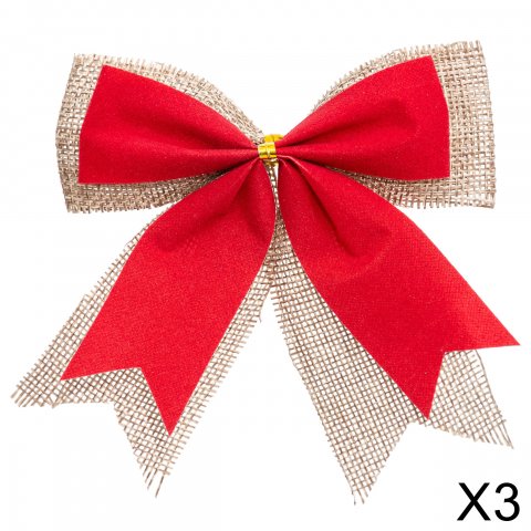 DK NOEUD JUTE X3 10X12CM