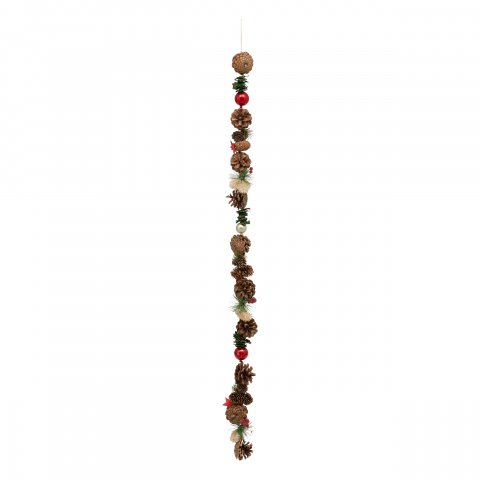 GUIRLANDE DE NOEL  BOIS PDP ROUGE 1M