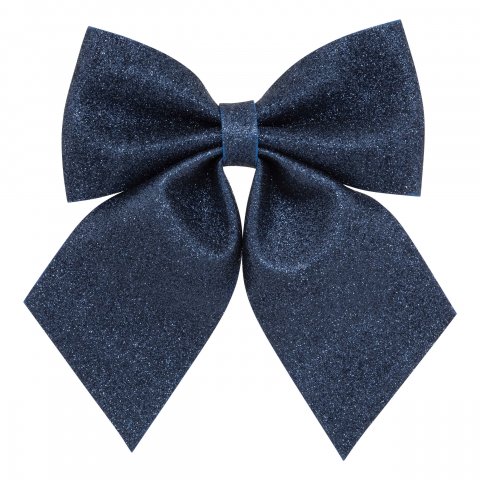 DK NOEUD PAILLETTE BLEU 20X25