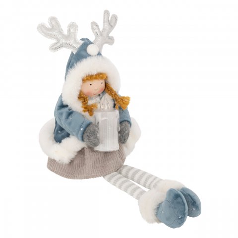 FILLETTE BLEU ASSIS LED 41CM