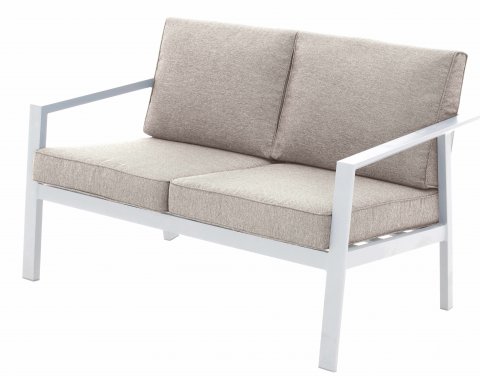 CANAPE PAVANE 2P BLANC